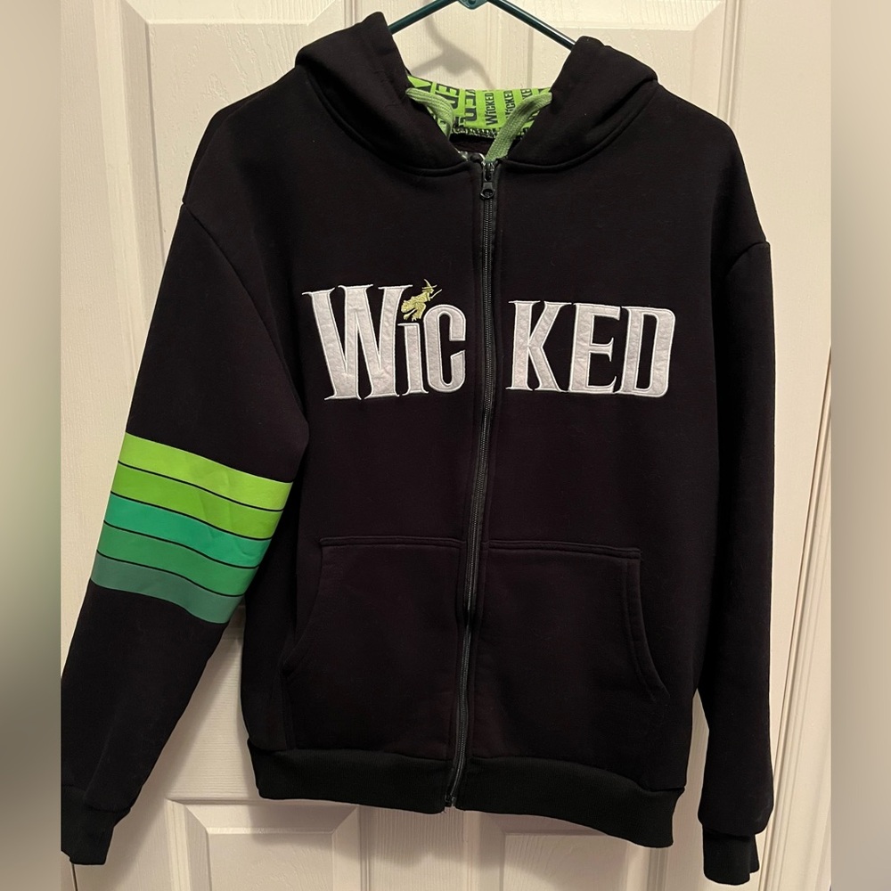 🖤💚 Wicked the Musical Broadway Zip-Up Hoodie - Women’s Medium 💚🖤